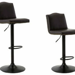 Signature Design By Ashleyยฎ Gaddison - Brown/black - Tall Uph Swivel Barstool(2/cn) Stools