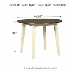 Ashley Furniture Tables Woodanville - Light Brown - Round Drm Drop Leaf Table