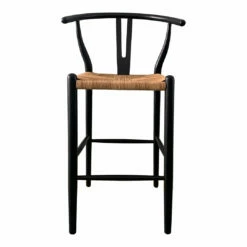 Moe's Home Collection Stools Ventana Barstool Black And Natural