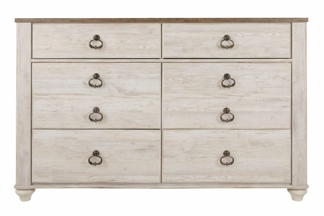 Discount ๐ Ashley Furniture Willowton - Attractive - ๐ Dresser, Mirror ๐ Dressers โญ 7 Ashley Furniture Willowton - Attractive - Dresser, Mirror Dressers