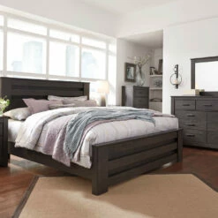 Ashley Furniture Brinxton - Gray Dark - King Panel Bed Beds