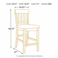 Ashley Furniture Haddigan - Dark Ultimate Best In Class Upholstered Barstool (2/CN)