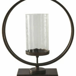 Ashley Furniture Jalal - Antique Gold Finish - Candle Holder