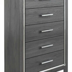 Ashley Furniture Lodanna - Gray - Five Drawer Chest Chests