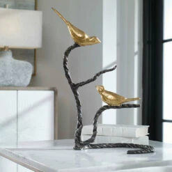 Table Decor Uttermost Birds On A Limb Sculpture