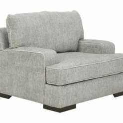 Benchcraft® Mercado - Pewter - 2 Pc. - Chair And A Half With Ottoman