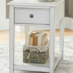 Signature Design By Ashley® Tables Kanwyn - Whitewash - Rectangular End Table