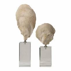 Uttermost Oyster Shell Sculptures, S/2 Table Decor
