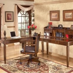 Brand new 👍 Ashley Furniture Hamlyn - Medium Brown - Home Office Small Leg Desk Desks 🔥 10 Ashley Furniture Hamlyn - Medium Brown - Home Office Small Leg Desk Desks