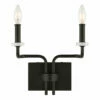 Accessories Uttermost Ebony Elegance 2 Light Sconce