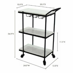 Hot Sale 👏 Moe's Home Collection After Hours Bar Cart 🔔 12 Moe's Home Collection After Hours Bar Cart