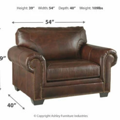 Brand new 🔥 Ashley Furniture Roleson - Walnut - Chair And A Half Chairs ❤️ 11 Ashley Furniture Roleson - Walnut - Chair And A Half Chairs