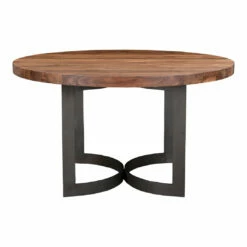 Moe's Home Collection Bent Round Dining Table 54" Smoked Tables