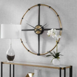 Uttermost Captain Industrial Wall Clock