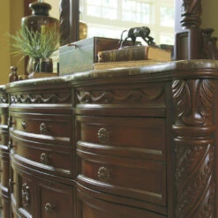 Ashley Furniture Dressers North Shore - Dark Ultimate Best In Class Dresser, Mirror