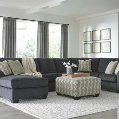 Signature Design By Ashley® Eltmann - Left Arm Facing Corner Chaise, Armless Loveseat, Right Arm Facing Sofa With Corner Wedge Sectional Sectionals