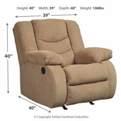 Ashley Furniture Reclining Furniture Tulen - Waterfall Back - Rocker Recliners
