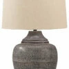 Ashley Furniture Accessories Olinger - Brown - Metal Table Lamp (1/cn)