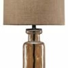 Ashley Furniture Laurentia - Champagne - Glass Table Lamp (1/cn)