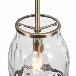 Accessories Uttermost Crossley 1 Light Glass Mini Pendant