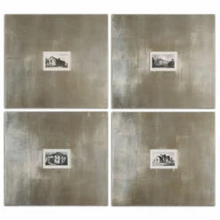 Accessories Uttermost Historical Buildings Framed Art Set/4