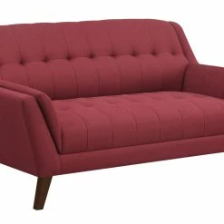 Emerald Home Binetti Loveseat, Brick Red Loveseats
