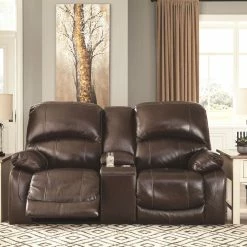Ashley Furniture Reclining Furniture Hallstrung - PWR REC Loveseat/CON/ADJ HDRST