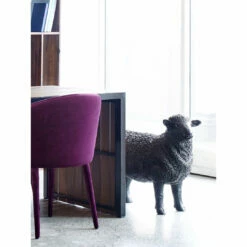 Moe's Home Collection Dolly Sheep Statue Black Table Decor