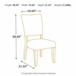 Ashley Furniture Sommerford - Brown - Dining Uph Side Chair (2/cn) Chairs