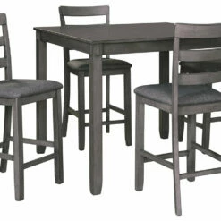 Ashley Furniture Dining Room Sets Bridson - Gray - Square Counter Tbl Set (5/cn)