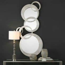 Accessories Uttermost Odiana Silver Rings Modern Mirror