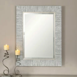 Accessories Uttermost Belaya Gray Wood Mirror