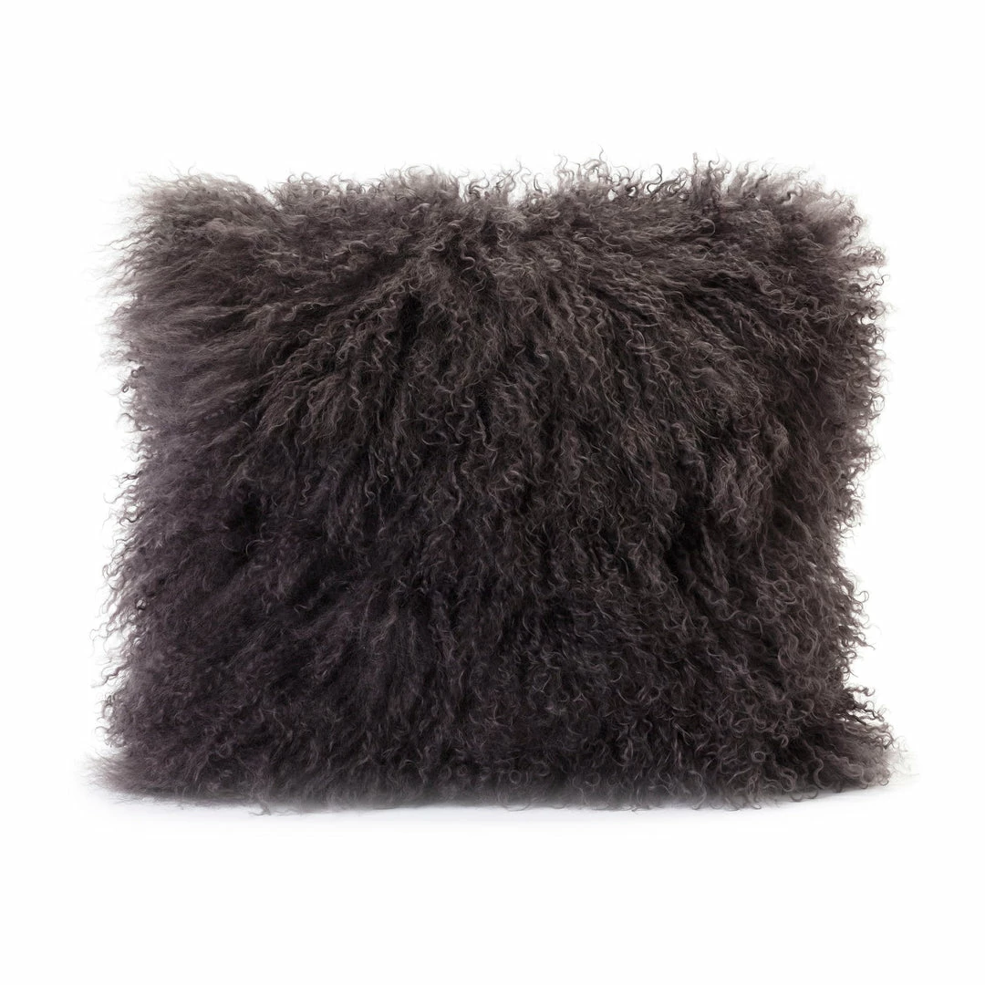 Buy ⌛ Moe's Home Collection Accessories Lamb Fur Pillow Grey 🎉 3 Moe's Home Collection Accessories Lamb Fur Pillow Grey