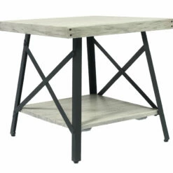 Emerald Home Chandler End Table, Lt Gray Tables