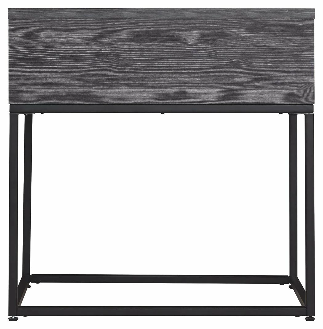 Budget 🌟 Ashley Furniture Yarlow - Black - Rectangular End Table ✨ 5 Ashley Furniture Yarlow - Black - Rectangular End Table