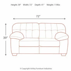 Ashley Furniture Accrington - Tufted Box - Stationary Loveseats