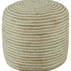 Ashley Furniture Aildon - Natural/white - Pouf