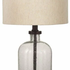 Ashley Furniture Bandile - Clear/bronze Finish - Glass Table Lamp (1/cn)