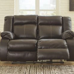 Ashley Furniture Denoron - Chocolate - Reclining Power Loveseat