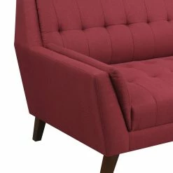 Emerald Home Binetti Loveseat, Brick Red Loveseats