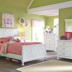 Ashley Furniture Kaslyn - White - Five Drawer Chest Chests