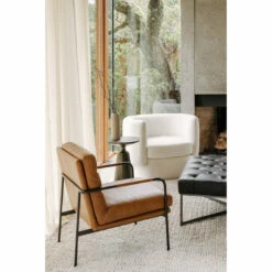Moe's Home Collection Chairs Verlaine Chair Chestnut Brown