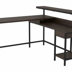 New 💯 Signature Design By Ashley® Home Office Sets Camiburg - Warm Ultimate Best In Class L-Desk With Storage, Bookcase, Swivel Desk Chair ✨ 13 Signature Design By Ashley® Home Office Sets Camiburg - Warm Ultimate Best In Class L-Desk With Storage, Bookcase, Swivel Desk Chair