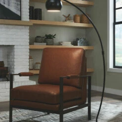 Ashley Furniture Marinel - Black - Metal Floor Lamp (1/cn)