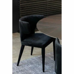 Moe's Home Collection Chairs Jennaya Dining Chair Black
