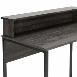 Ashley Furniture Desks Freedan - Grayish Brown - Home Office Desk - Top-shelf