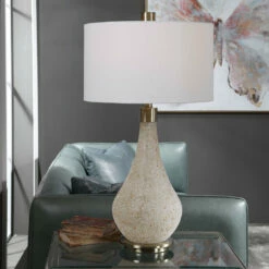 Uttermost Chaya Textured Cream Table Lamp