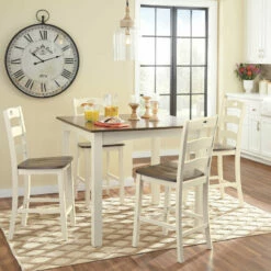 Ashley Furniture Woodanville - Light Brown - Square Counter Tbl Set (5/cn) Dining Room Sets