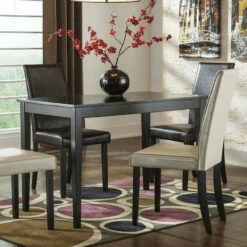 Ashley Furniture Kimonte - Dark Brown - Rectangular Dining Room Table Tables