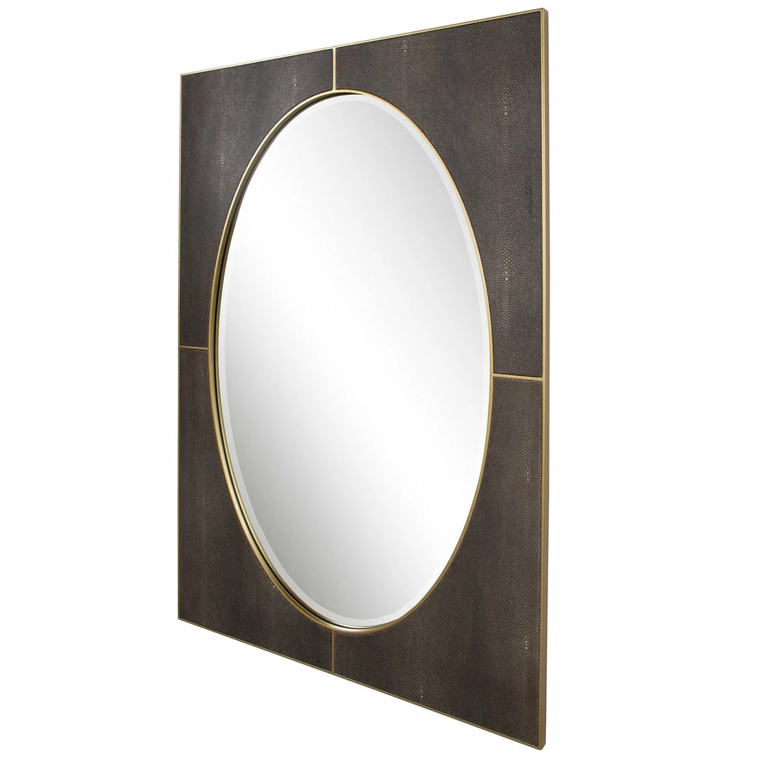 Cheapest 💯 Accessories Uttermost Cyprus Gray Shagreen Mirror 🌟 4 Accessories Uttermost Cyprus Gray Shagreen Mirror